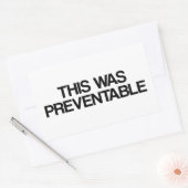 これは防ぐことができた 長方形シール (封筒)