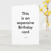 これは高いバースデー・カード…です カード (黄色い花)