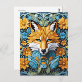 これは黒檀の色狐の中心である ポストカード (正面/裏面)