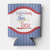 これは1つの本当に信じられないほどのおもしろいおじの贈り物である 缶クーラー (正面)