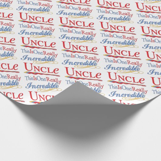 これは1人の実際に信じられないい叔父さんですGift ラッピングペーパー (角)