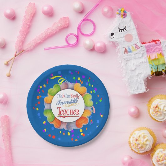 これは1個の実際に信じられないい先生のギフトです ペーパープレート (パーティー)