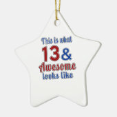 これは13および素晴らしい一見が好むものです セラミックオーナメント (左)