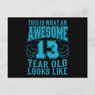 これは13歳の誕生日にふさわしい最高のプレゼント ポストカード