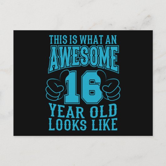 これは16歳の誕生日にふさわしい最高のプレゼント ポストカード (正面)