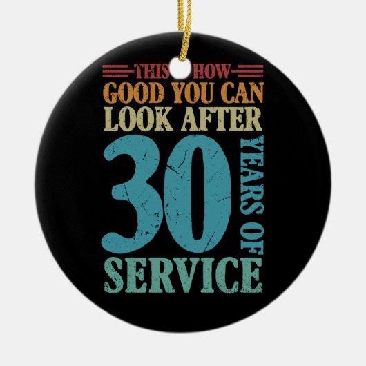 これは30年の瀬の後を見る良さである セラミックオーナメント (正面)