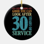 これは30年の瀬の後を見る良さである セラミックオーナメント (裏面)