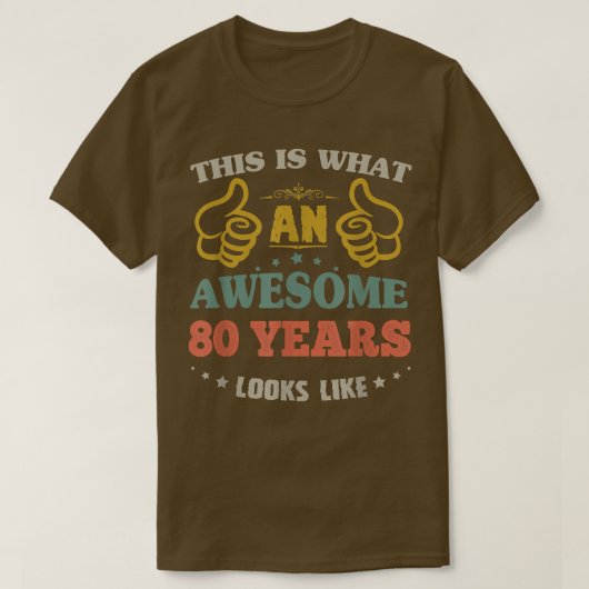 これは80年素晴らしがBDay Pに似ている Tシャツ (デザイン正面)