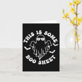 これは、いくつかのブシートハロウィーンのブー幽霊衣装 カード (黄色い花)