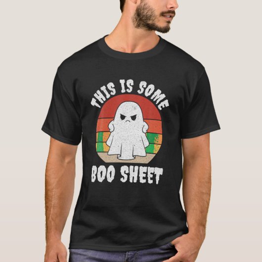 これは、いくつかのブーシートのクール幽霊面白いハロウィン Tシャツ (正面)