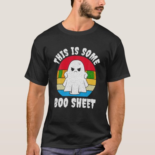 これは、いくつかのブーシートクール幽霊面白いハロウィーン Tシャツ (正面)
