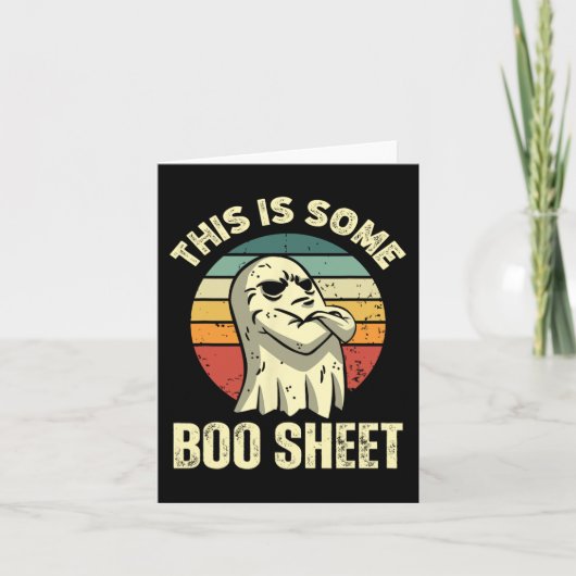 これは、いくつかのブーシートハロウィンおもしろいヴィンテージGho カード (正面)
