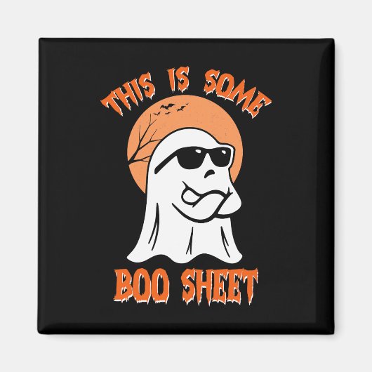 これは、いくつかのブーシートハロウィンクール幽霊おもしろい マグネット (正面)