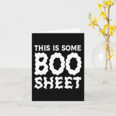 これは、いくつかのブーシートハロウィーン幽霊おもしろいギフト カード (黄色い花)