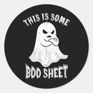これは、いくつかのブーシートハロウィーン幽霊おもしろいメンズウォム ラウンドシール