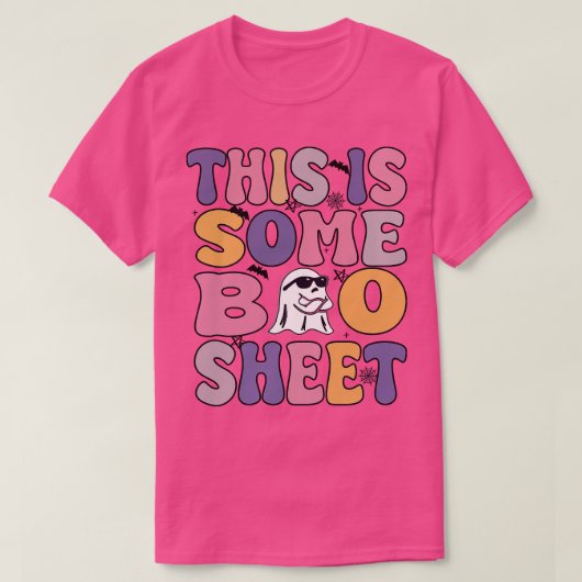 これは、いくつかのブーシートハロウィーン幽霊 Tシャツ (デザイン正面)