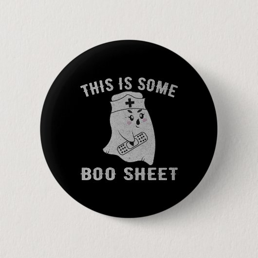 これは、いくつかのブーシートブー幽霊おもしろいハロウィンヌル 缶バッジ (正面)