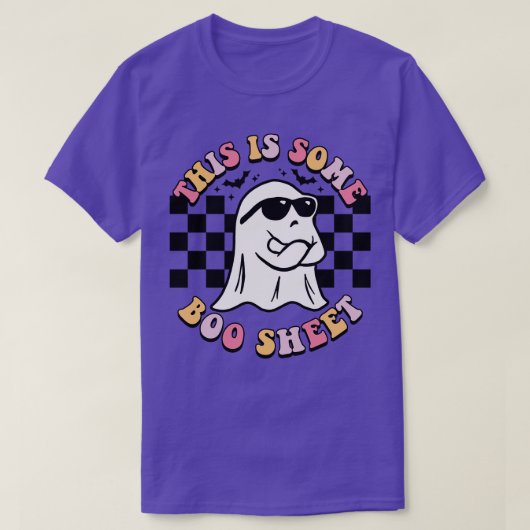 これは、いくつかのブーシートレトロハロウィーン Tシャツ (デザイン正面)