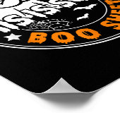 これは、いくつかのブーシート幽霊おもしろいレトロハロウィン ポスター (角)