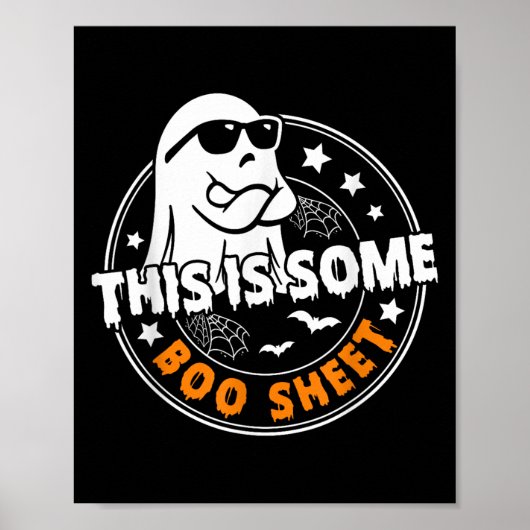 これは、いくつかのブーシート幽霊おもしろいレトロハロウィン ポスター (正面)