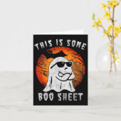 これは、いくつかのブーシート幽霊ハロウィーンの衣装の男性 カード (黄色い花)