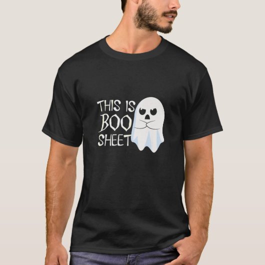 これは、いくつかのブーシート幽霊ハロウィーンの衣装の男性 Tシャツ (正面)
