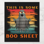 これは、いくつかのブーシート面白いハロウィーン幽霊 ワインラベル (シングルラベル)