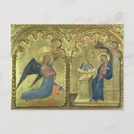 これは、受胎告知を描いたポリプティクの詳細である。 ポストカード (正面)