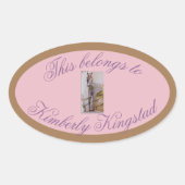 これは 楕円形シール (正面)