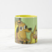 "これは"素晴らしミームピクセルドット マグカップ (中央)