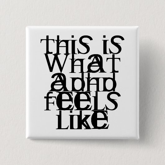 これはADHDです 缶バッジ (正面)