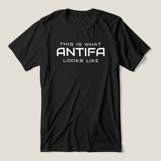 これはANTIFAの姿です Tシャツ (デザイン正面)