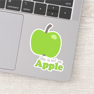 これはAppleのおもしろいな引用文の輪郭ではないです シール