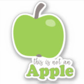 これはAppleの引用文コンターおもしろいではない シール (正面)