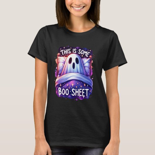 これはBooシートおもしろい幽霊不気味シーズンH Tシャツ (正面)