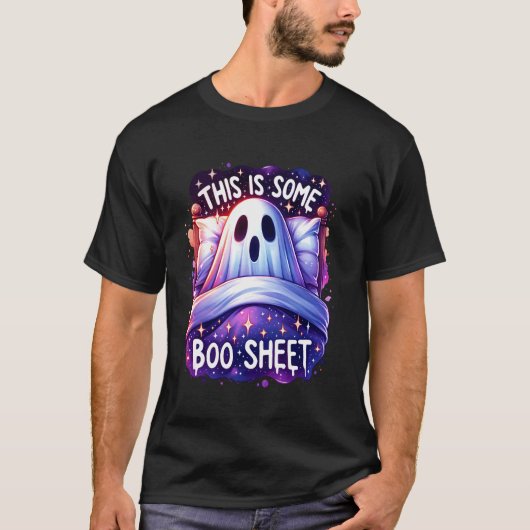 これはBooシートおもしろい幽霊不気味シーズンH Tシャツ (正面)
