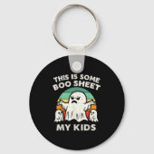 これはBooシート私の子供の幽霊レトロおもしろいH キーホルダー (正面)