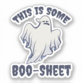これはBoo Sheet Sassyの幽霊 シール (正面)