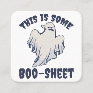 これはBoo Sheet Sassyの幽霊 スクエア名刺