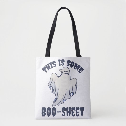 これはBoo Sheet Sassyの幽霊 トートバッグ (正面)