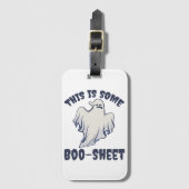 これはBoo Sheet Sassyの幽霊 ラゲッジタグ (正面縦)