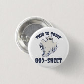 これはBoo Sheet Sassyの幽霊 缶バッジ (正面&裏面)