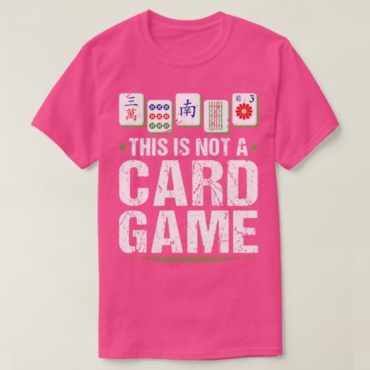 これはDゲーム麻雀タイル麻雀ではない Tシャツ (デザイン正面)