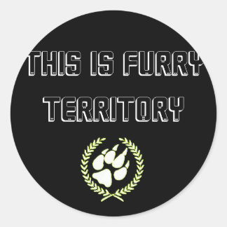 これはFurry Territoryのシール ラウンドシール