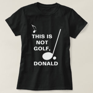これはGolf Donaldのカスタマイズが可能おもしろいでない Tシャツ