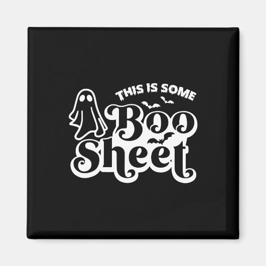 これはMのためのブーシートハロウィンおもしろい幽霊 マグネット (正面)