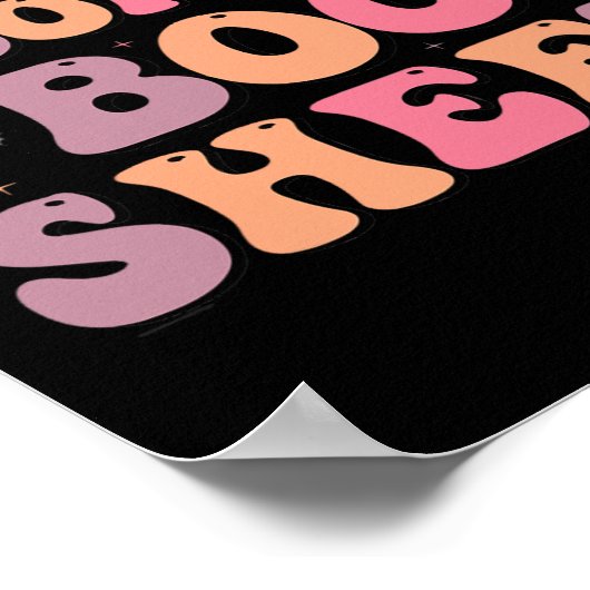 これはMのブーシートハロウィンおもしろい幽霊だ ポスター (角)