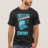 これはMy Coding Shirt Website Programmerくもの巣Dev Tシャツ (正面)