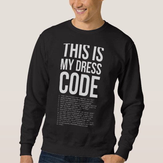 これはMy Drescode Coder Developer Computerおたく スウェットシャツ (正面)