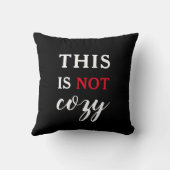 これはNOT | トレンディーユーモアのあるタイポグラフィおもしろい クッション (裏面)